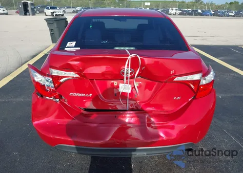 2015 Toyota Corolla Le из США, поврежденный, VIN 2T1BURHE7FC468274